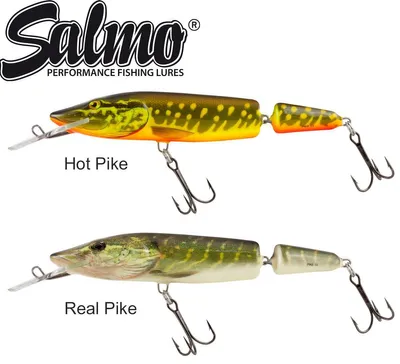 Produktbild von 2 Salmo Pike Jointed Deep Runner - Hechtwobbler 13cm