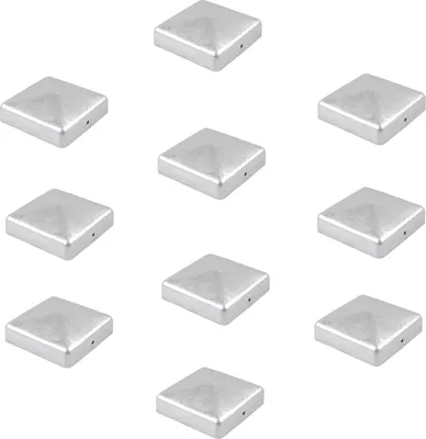 Produktbild von 10x Pfostenkappe verzinkt 101mm Pyramide Abdeckkappe für Pfosten 10x10cm