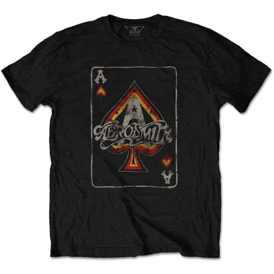 Produktbild von Aerosmith - Ace Uni großes T-Shirt - Schwarz