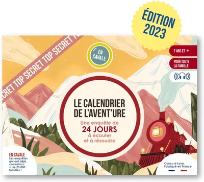 Produktbild von Abenteuer-Adventskalender – Aufbruch mit dem Zug – Ausgabe 2023 – Spielerischer Adventskalender – Ideal für die Familie – Ab 6 Jahren – Gesellschaftsspiel