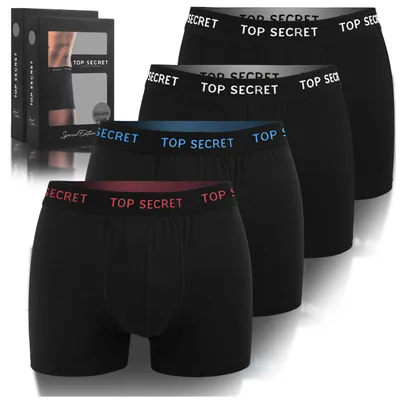 Zdjęcie produktu dla Top Secret Bokserki Męskie Bawełniane 4 Sztuki Rozmiar M