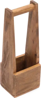 Produktbild von HOLZ FLASCHENHALTER "PORTE" | für 1 Flasche, Mahagoni | Flaschenträger