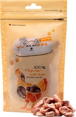 Obrázek produktu pro Yummeez 4260379446434, Pamlsky, Pes, Univerzální, Kuřecí maso, 35 g, Bez cukru