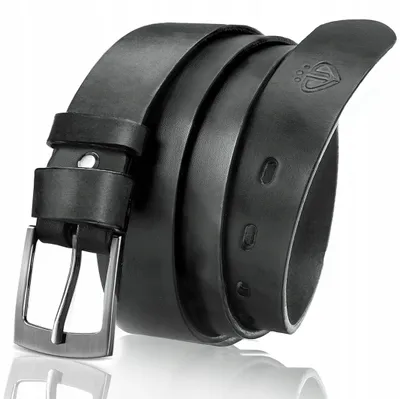 Produktbild von Zagatto Ledergürtel Herren Schwarz Elegant Echtleder 95 cm