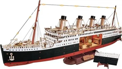Produktbild von 3D-Puzzle „Eternal Atlantic Voyager“ von 1912, Holz, Rolife, 433 Teile