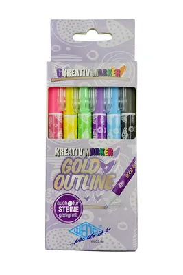 Zdjęcie produktu dla WEDO252 700699 Marker kreatywny WEDO GOLD + OUTLINE, opakowanie 6 szt