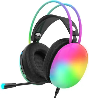 Image de INCA Casque de jeu IGK-X8S 7.1, USB, RGB-LED, noir