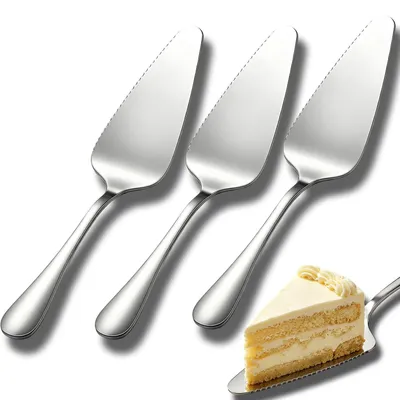 Tortenschaufel-Set, 3 Stück, 9,4 cm, Silber