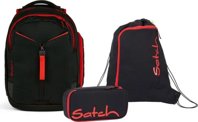 Produktbild von Satch Match Fire Phantom Schulrucksack Set 3tlg.