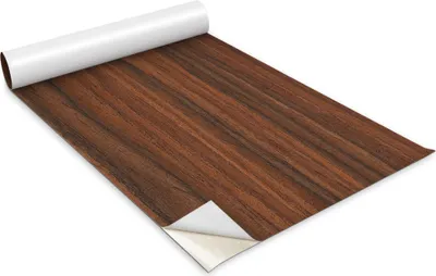 Produktbild von Selbstklebende Möbelfolie - Dekorationsfolie - Tischmöbel - Zuschneidbar - Dunkelbraunes Brettmuster - 100 x 50 cm