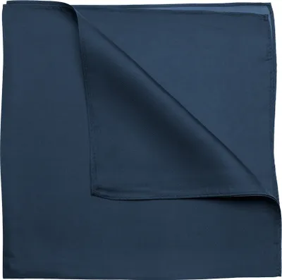 Produktbild von Nickituch Seidentuch blau marine navy Twillseide 53x53cm
