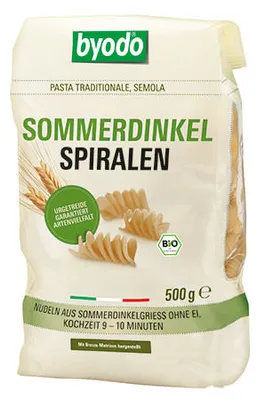 Produktbild von BYODO Spiralen Sommerdinkel 500g