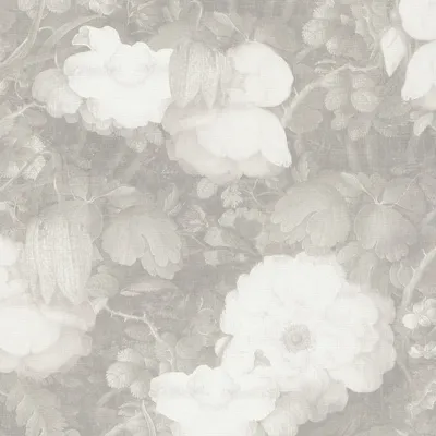 Produktbild von Profhome 369214-GU Blumen Tapete Floral matt grau weiß 5,33 m2
