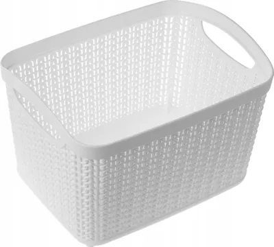 Immagine prodotto di Cestino in plastica KADAX "Fonti", contenitore per il bagno, cestino universale, 1,5L, bianco, 1 pezzo