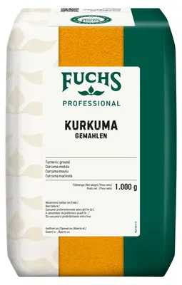 Produktbild von Fuchs Professional Gewürz Kurkuma gemahlen Qualität und Genuss 1000g