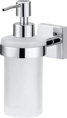 Immagine prodotto di Set di dispenser in vetrofibra e acciaio zincato - Montaggio a parete senza foratura - 125 mm x 70 mm x 170 mm