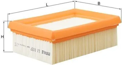 Produktbild von Luftfilter MAHLE LX 1037 Filtereinsatz
