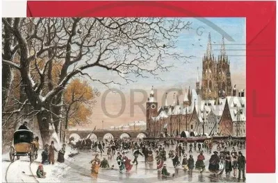 Produktbild von Mini-Adventskalender Regensburg als Klappkarte mit Umschlag