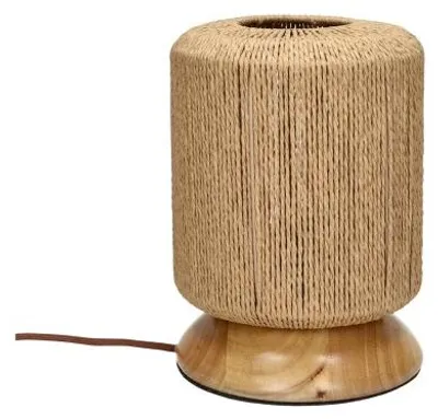 Productafbeelding van Pomax Cordera tafellamp, naturel, Ø 20 x H 29 cm