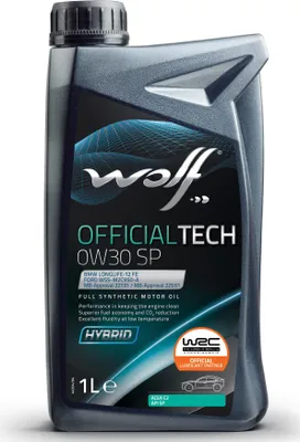 Produktbild von Wolf Motorölofficialtech sp. Motoröl 0w30 1l off.tech sp