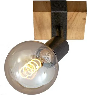 Produktbild von Wandspot Wandlampe retro dreh-& schwenkbar 1xE27 Metall-Holz 25W Briloner