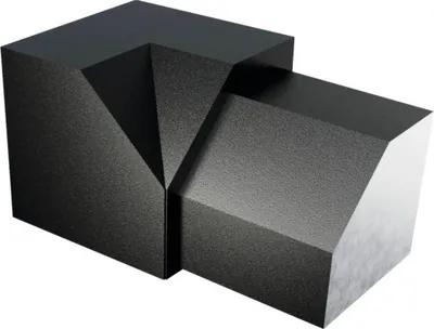 Produktbild von Innenecke Dural Duraplus Diamond 10 mm, 2 ST, Metalldruckguss schwarz matt