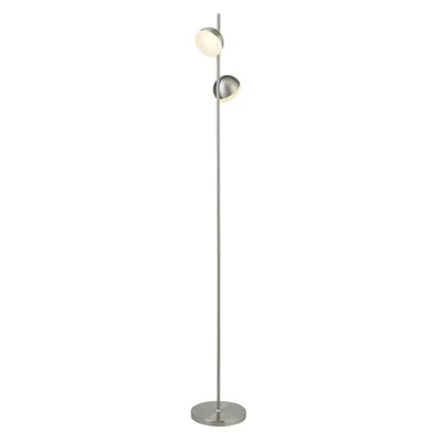 Image de Lampadaire LED, argent, acier inoxydable, H 142 cm, TULLY