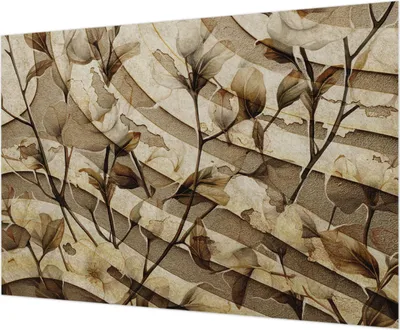Produktbild von Wandtapete - Dekorative Tapete für Wohnzimmer - Tapetenfolie für Wanddekoration - 208x146 cm - Klassische Flora