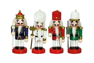 Zdjęcie produktu dla Zawieszka Nutcracker, Dziadek do orzechów 4 szt. 10 cm M10402