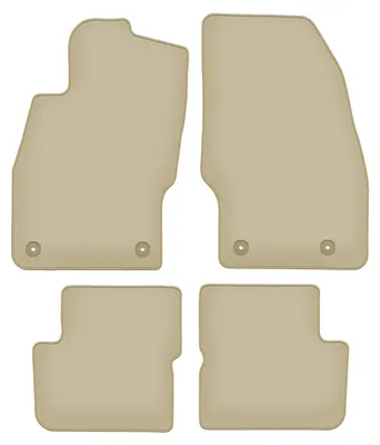 Image de Tapis de sol velours PREMIUM beige compatibles avec Opel Corsa D (2006-2015, à hayon) – avec fixations – sur‑mesure