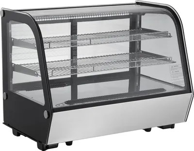 Zdjęcie produktu dla SucceBuy 5 Cu.Ft./146L witryna chłodnicza, 2-poziomowa komercyjna witryna chłodnicza, witryna cukiernicza na blacie roboczym z oświetleniem LED, turbo chłodzenie, bezszronowa, chłodzona powietrzem