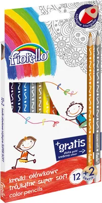 Immagine prodotto di Fiorello Matite colorate Super Soft 12 colori + 2 in omaggio