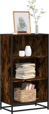 Obrázek produktu pro Maison Exclusive – knihovna z kouřového dubu 60 x 35 x 107,5 cm, dřevěný materiál