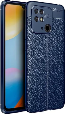 Produktbild von Mobigear Luxury  Xiaomi Redmi 10C Hülle Flexibles TPU Backcover - Blau