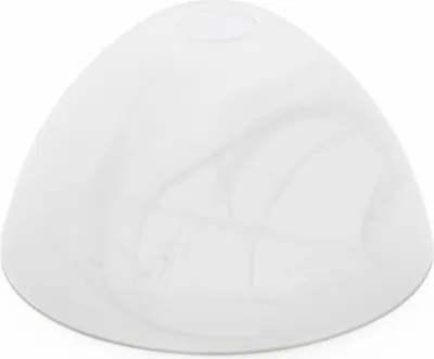 Produktbild von Lampenglas Lampenschirm E14 Ersatzschirm für Hängeleuchten Abhängungen aus Glas, ø 17cm, Rauch Muster, Alabaster Weiß