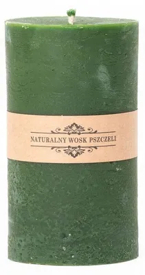 Produktbild von Łysoń Bienenwachskerze Zylinder Grün Mittel