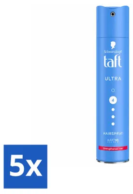 Produktbild von 5 x Taft Ultra Haarspray - Ultra Strong - 250 ml - Vorteilspackung - 5 Stücke