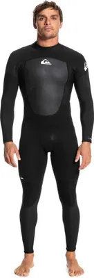 Zdjęcie produktu dla Quiksilver 3/2 mm Prologue – kombinezon neoprenowy z długim rękawem i zamkiem błyskawicznym z tyłu, czarny, XS, męski, czarny, XS