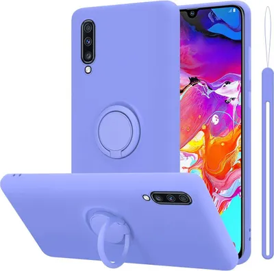 Produktbild von Cadorabo Hülle für Samsung Galaxy A70 / A70s Schutz Hülle in Lila Handyhülle TPU Etui Case Cover