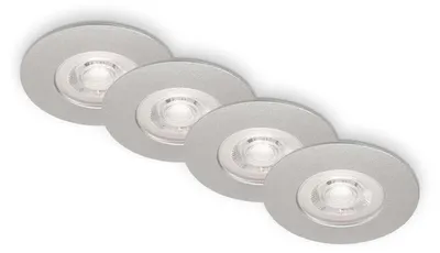 Produktbild von BRILONER Leuchten - 4er Set Einbauleuchten Decke LED, Einbaulampen ultraflach, E