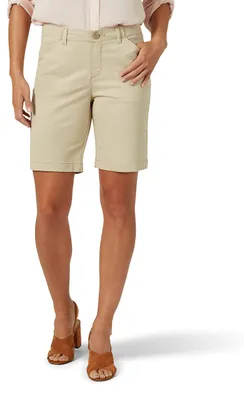 Productafbeelding van Lee Damen Chino Bermuda shorts, regular fit, kleur: safari, maat 42