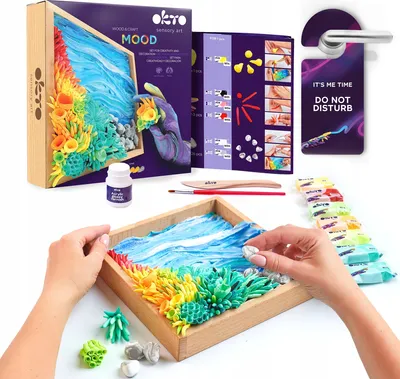 Zdjęcie produktu dla Wood&Craft Diy Succulents 21*21Cm Ocean Calm 10015