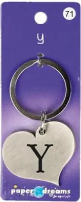 Image de Porte-clés cœur - Y