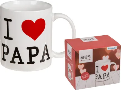 Produktbild von Tasse "I love Papa" im Geschenkkarton | 330 ml