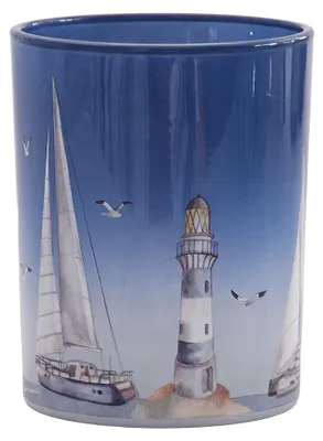 Produktbild von Clayre & Eef Teelichthalter Blau Glas