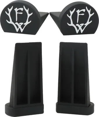 Immagine prodotto di Frei.Wild - "F-W" 3d, cuneo fermaporta 10x5,5x4cm, nero/bianco