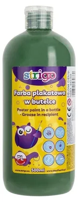 Obrázok produktu pre Strigo Farba Plakatowa Ciemnozielona 500 ml