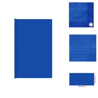 Produktbild von vidaXL Zeltteppich 300x600 cm Blau HDPE -  Zeltzubehör