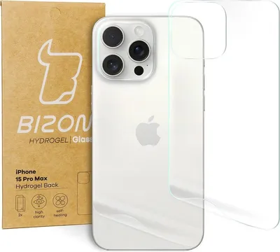 Produktbild von Bizon Glass Hydrogel Apple iPhone 15 Pro Max [2 PACK]