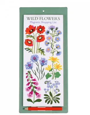 Produktbild von Rex London - Magnetische Einkaufsliste 'Wild Flowers'